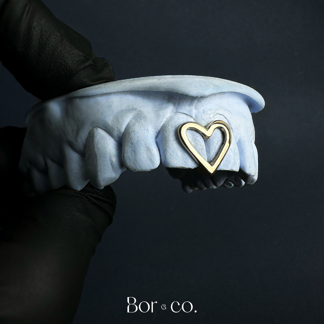 Heart Shaped Gap Grillz