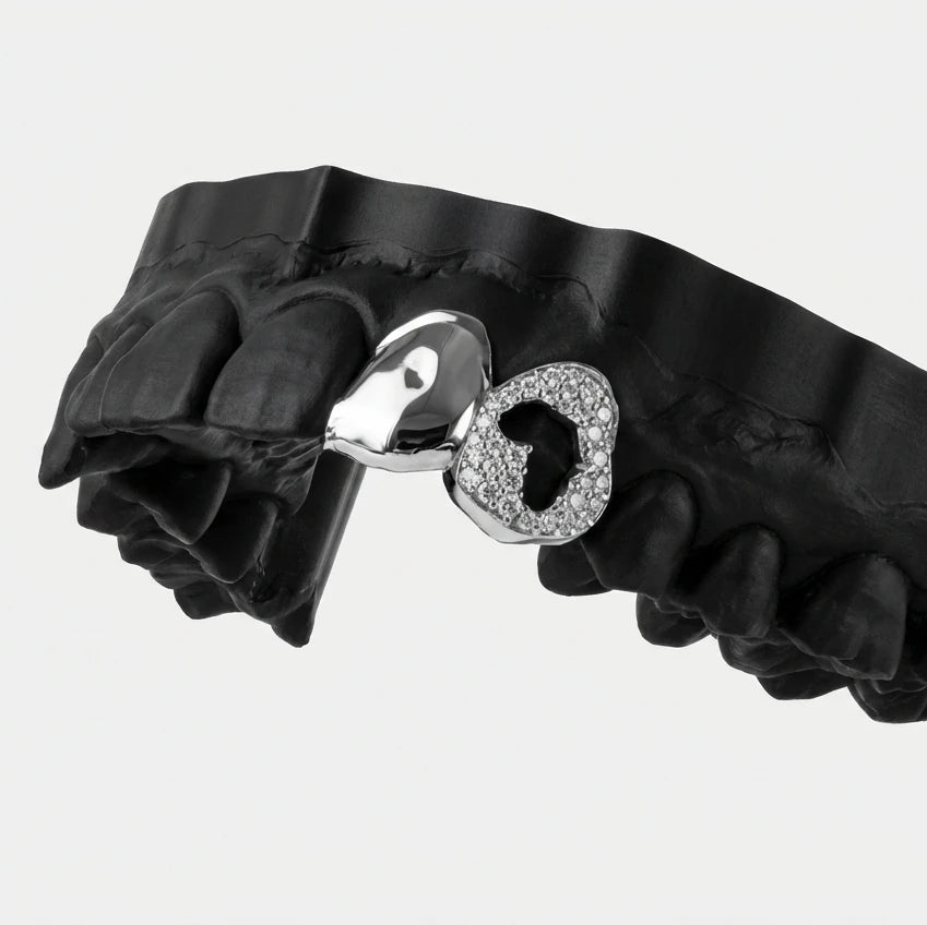 Solid Cap & Iced Out Africa Cutout Set