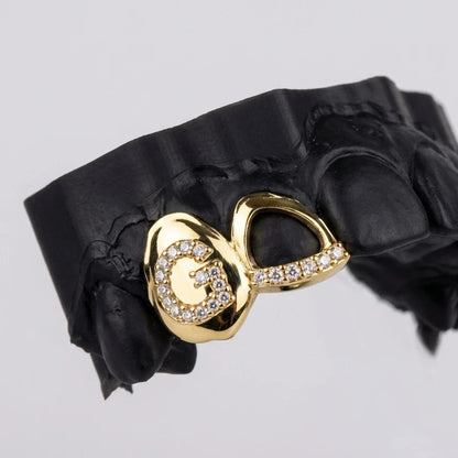 Custom Iced Letter & Stone Edge Set